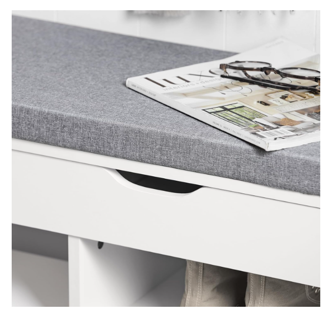 Shoe Bench Entryway Bench Shoe Rack Bench - Cushioned Seat with Hidden Storage